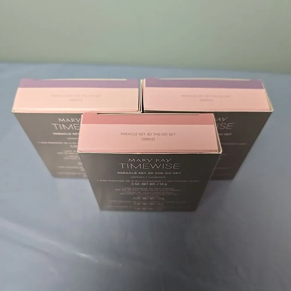 Mary Kay Timewise Miracle Set The 3D Go Set NIB Lot of (3) Exp. 07/24 & 8/22‎